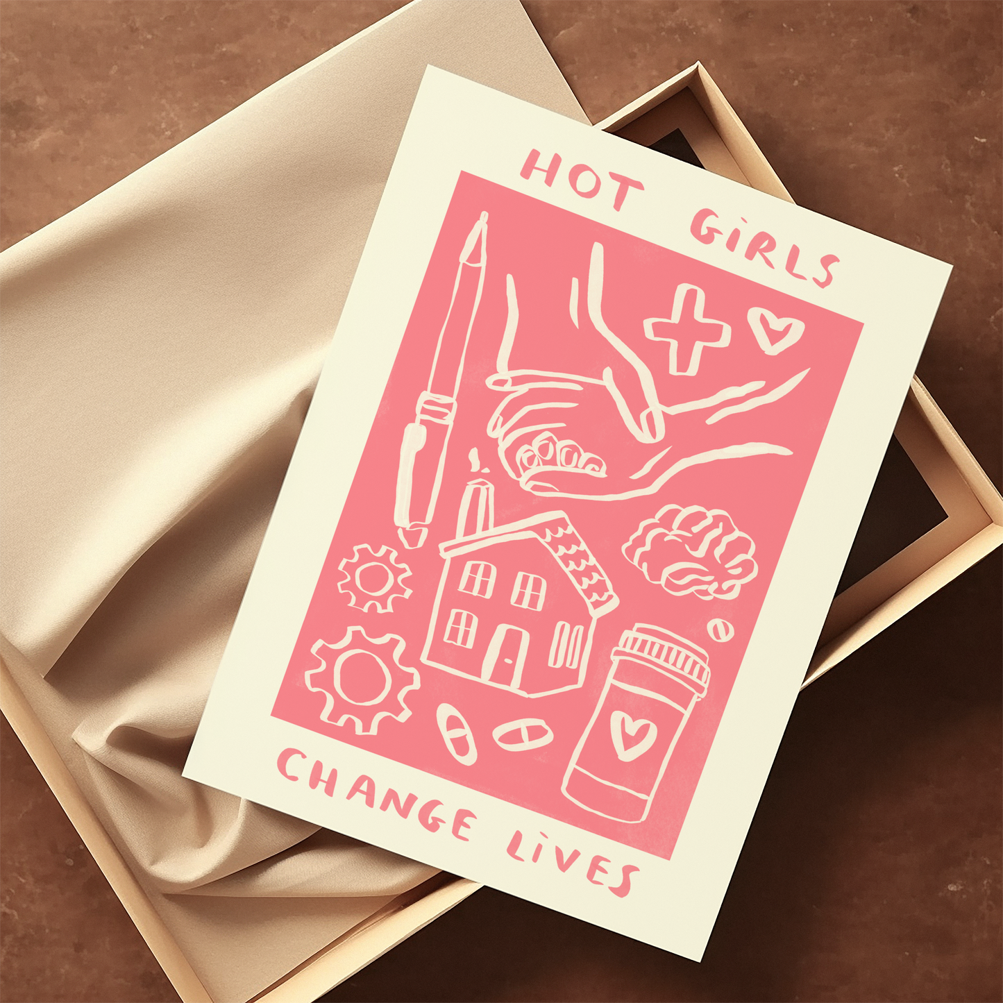 Hot Girls Change Lives - Social Worker Print