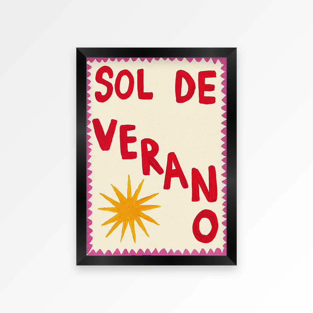 Sol De Verano Hand Painted Print
