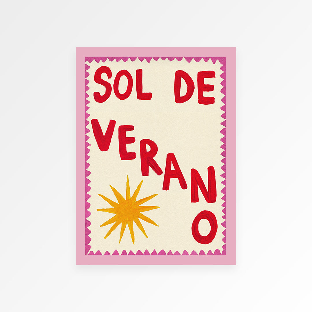 Sol De Verano Hand Painted Print