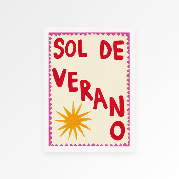 Sol De Verano Hand Painted Print