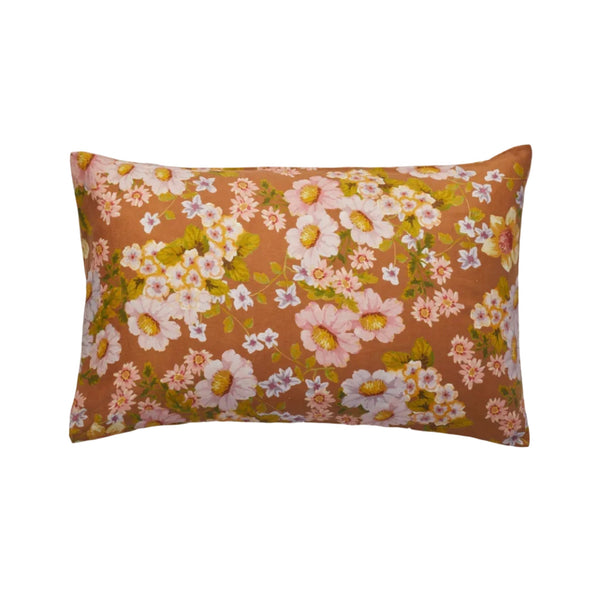 Buttercup Rust Linen Standard Pillowcases