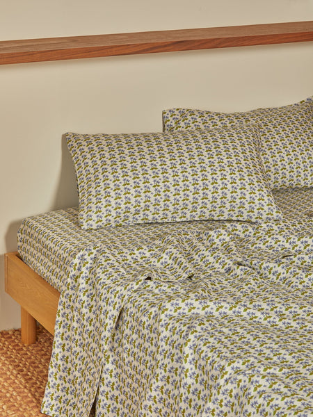 Petit Madeline Blue Linen Standard Pillowcases