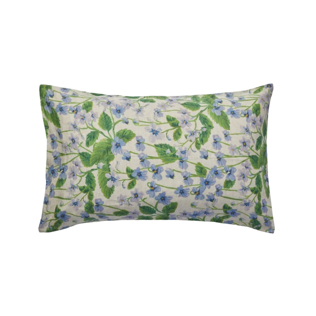 Lilas Blue Linen Standard Pillowcases