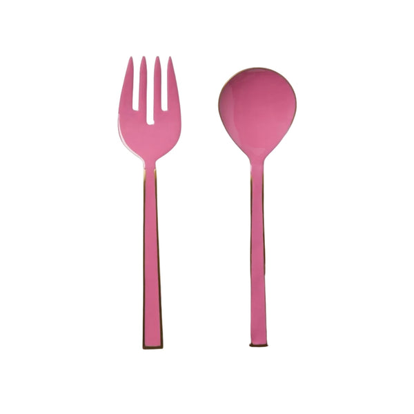 Berry Enamel Salad Servers