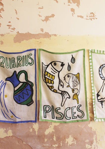 Aquarius Tea Towel