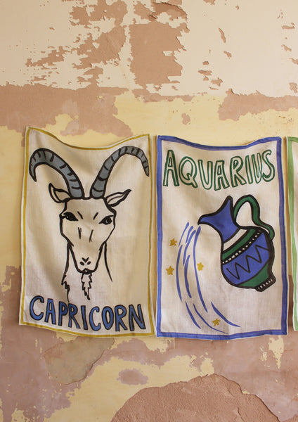 Aquarius Tea Towel