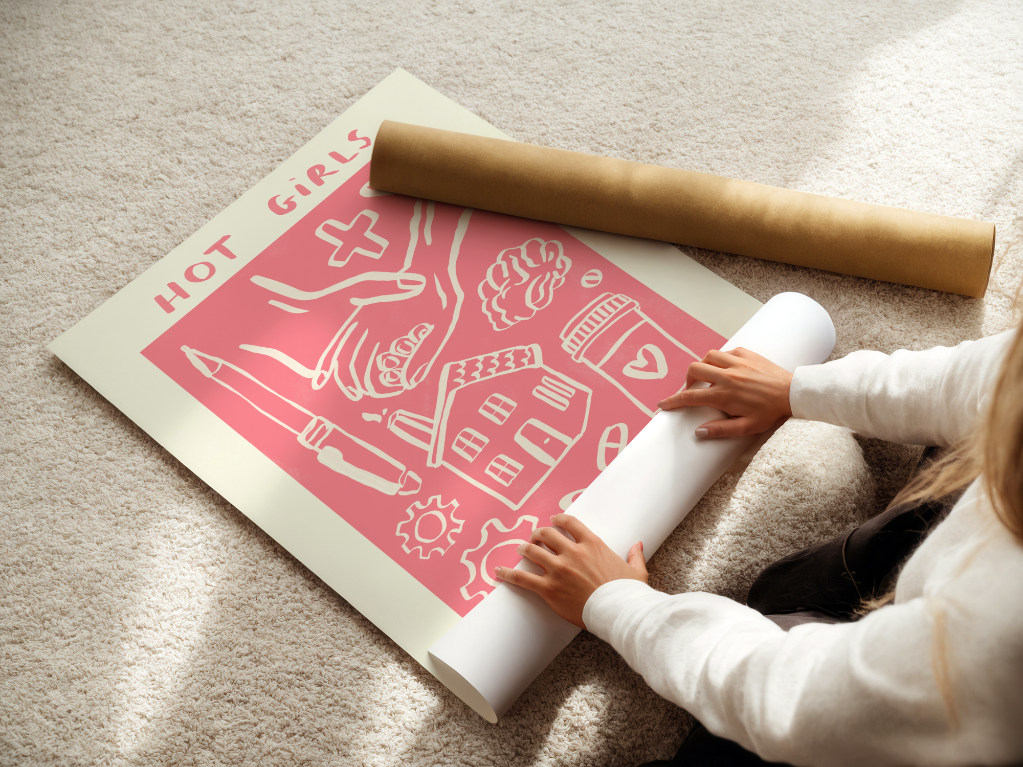 Hot Girls Change Lives - Social Worker Print