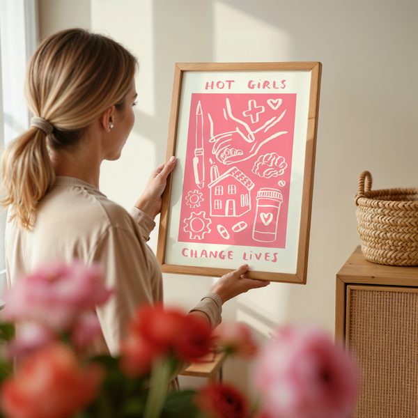 Hot Girls Change Lives - Social Worker Print