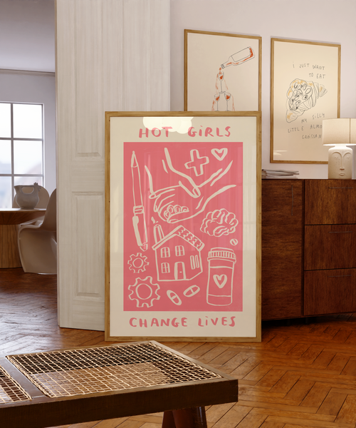 Hot Girls Change Lives - Social Worker Print