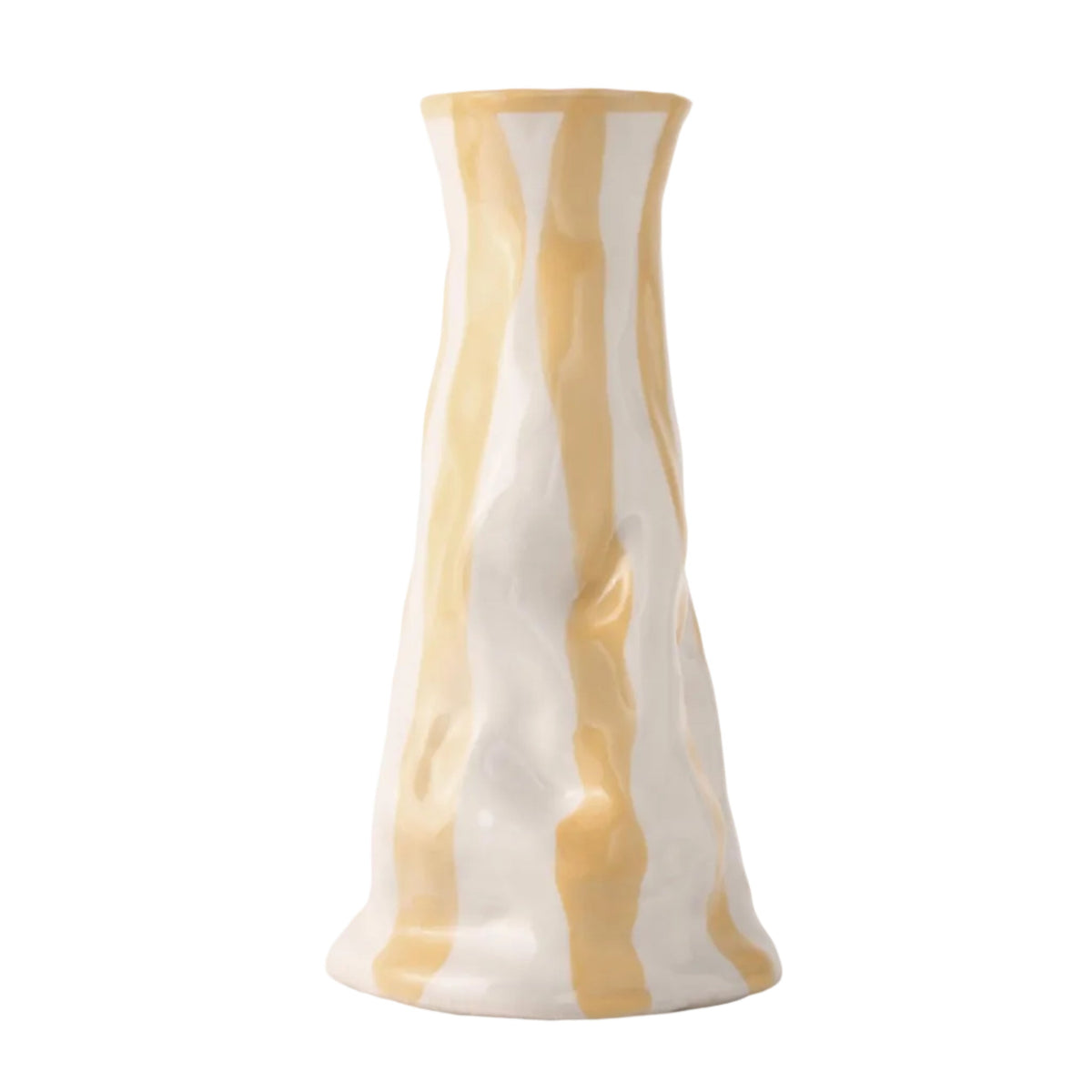 Straw Candy Stripe Vase