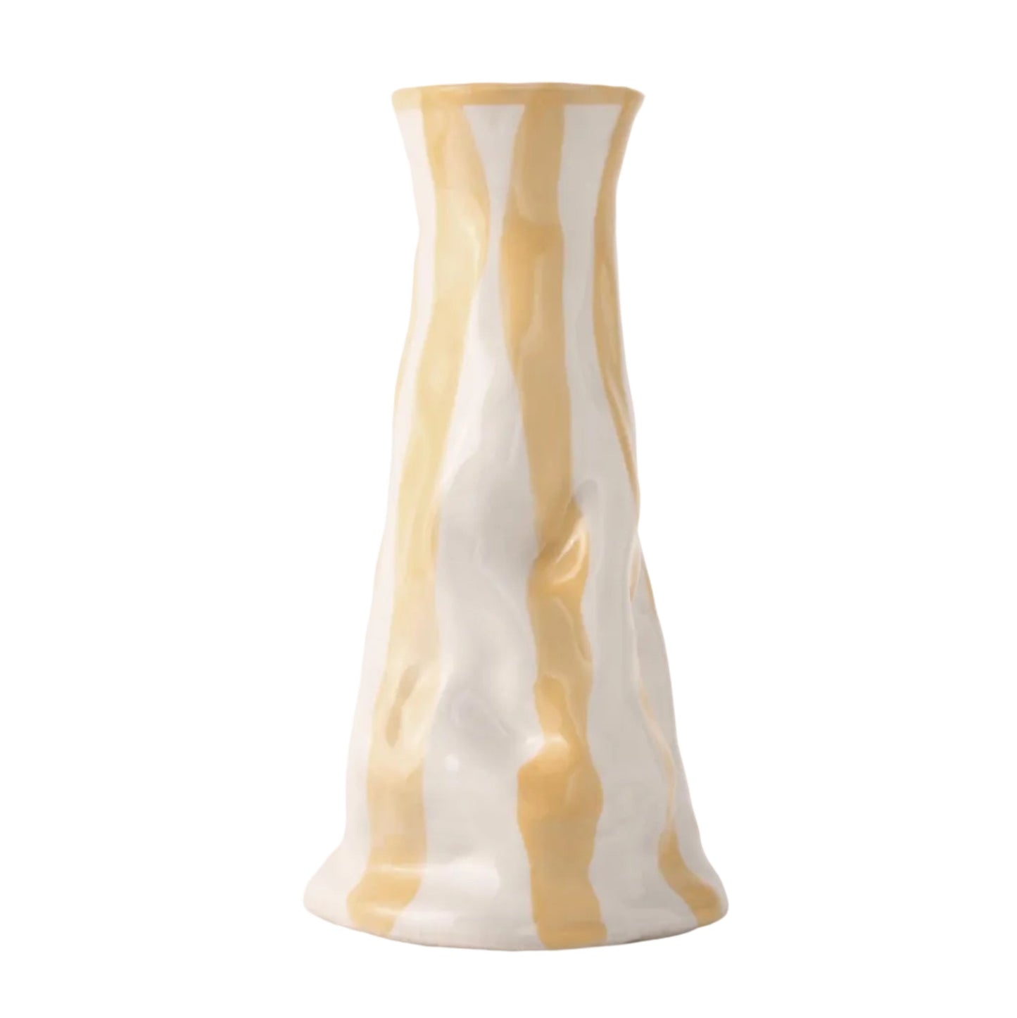 Straw Candy Stripe Vase