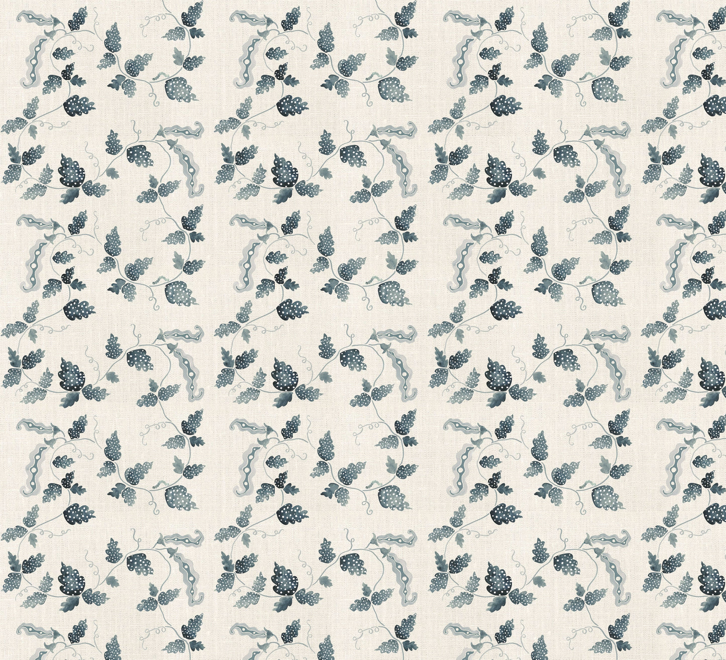 Sweetest Pea Fabric -  Indigo