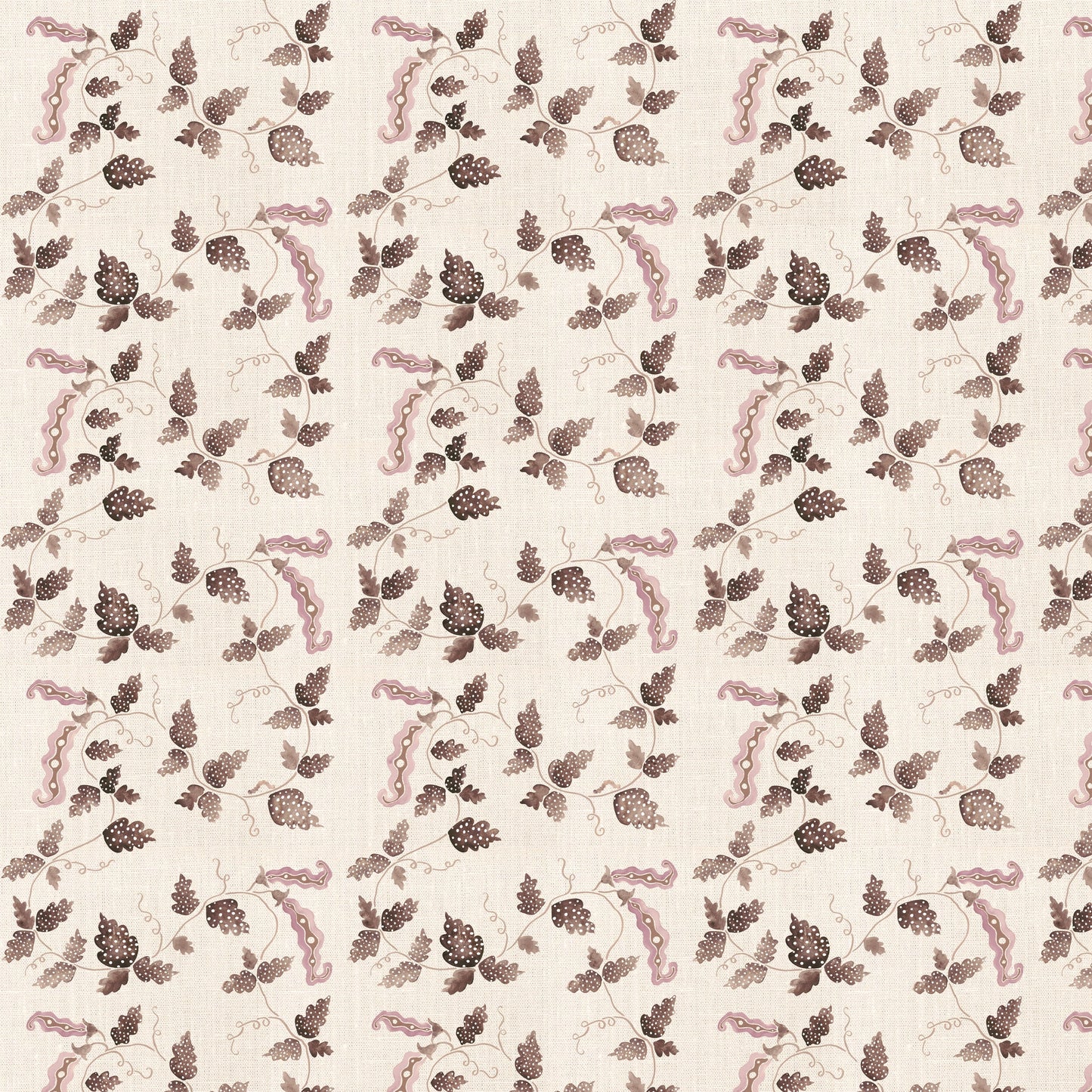 Sweetest Pea Fabric -  Mocha