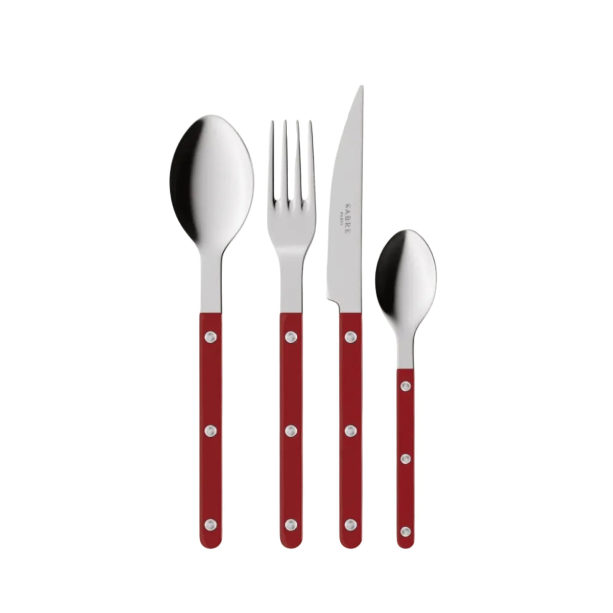 Sabre Paris Bistrot Cutlery Set: Burgundy
