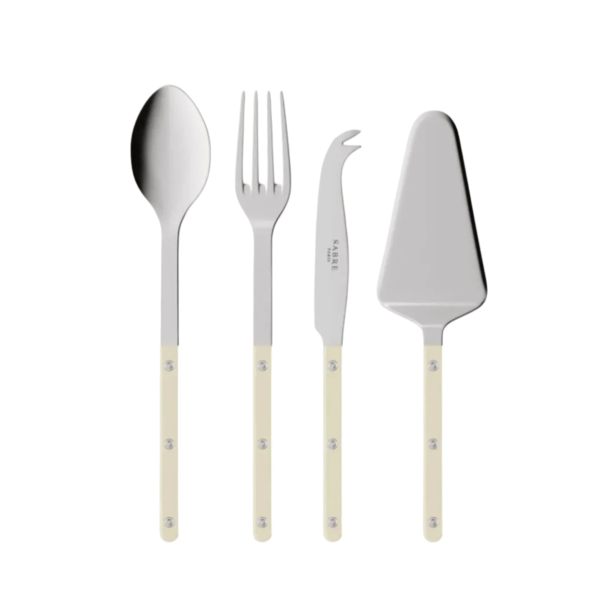 Sabre Paris Bistrot Serving Pieces Set: Ivory