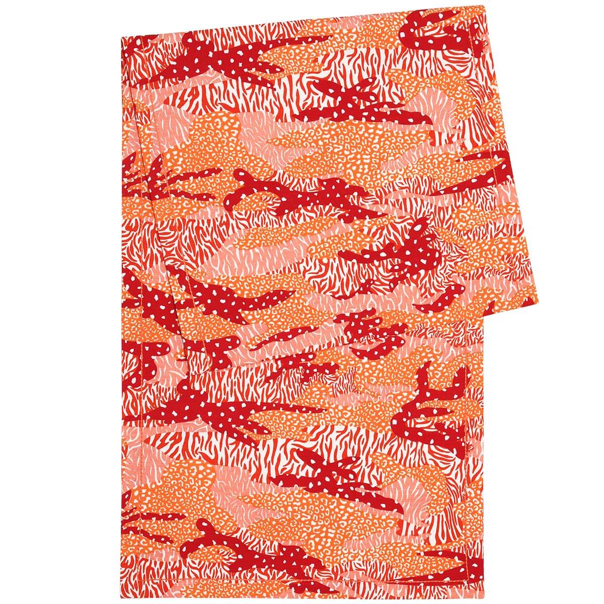 Orange Big Cat Camo Table Runner