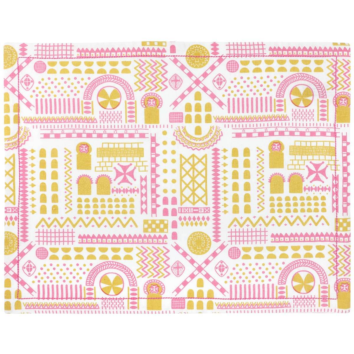 White Stone Symbol Placemats - Set of 2