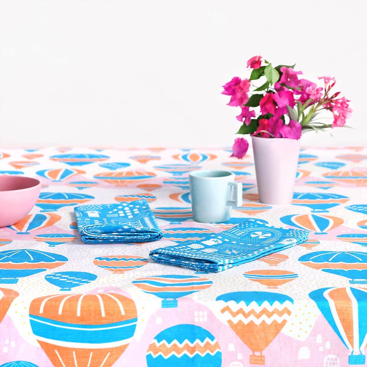 Balloons at Dawn Table Cloth