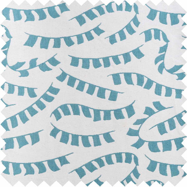 Teal Prayer Flag Fabric