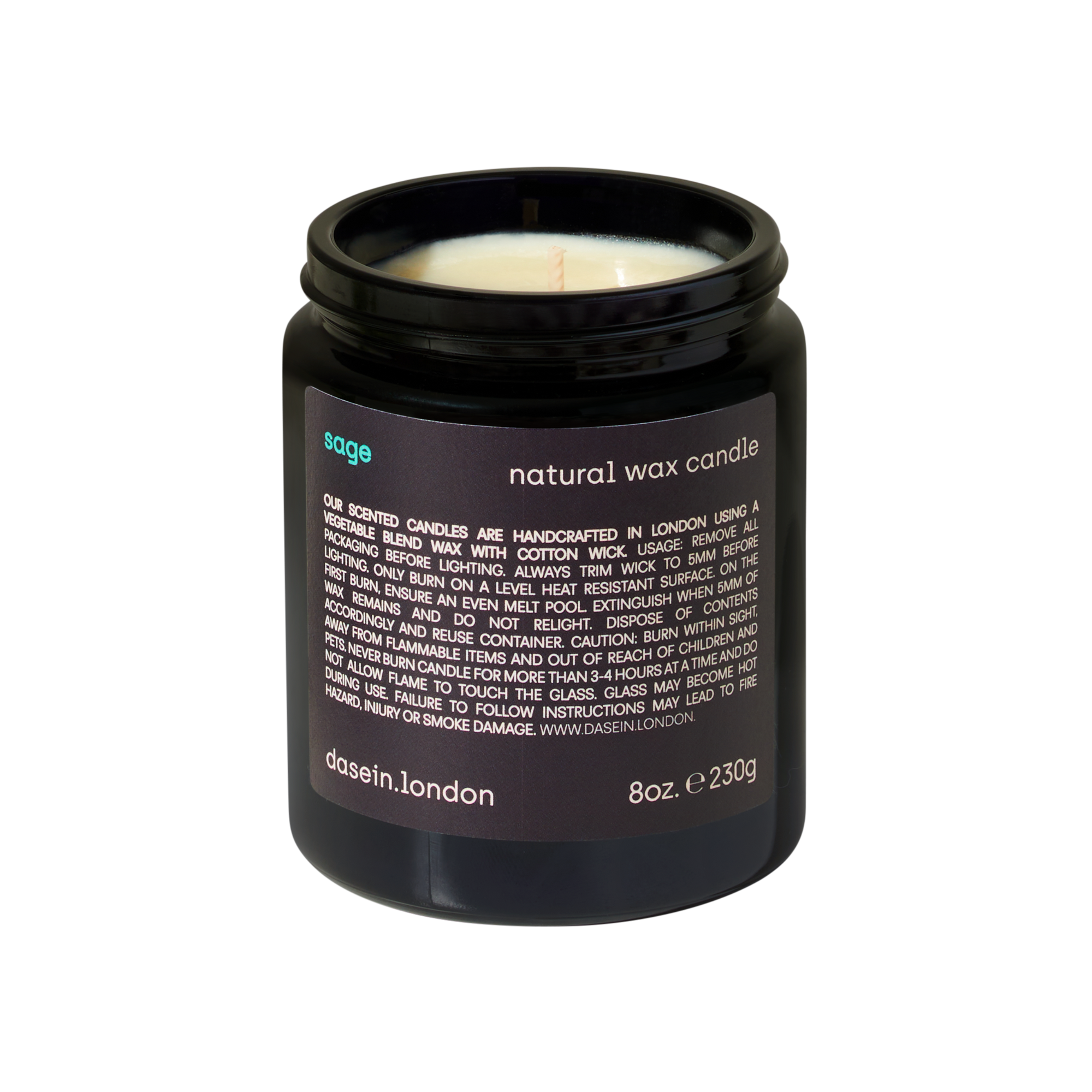 Sage Natural Wax Candle (230g)