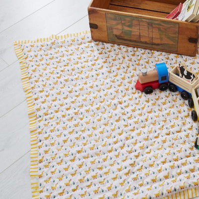 Yellow Ducks baby quilt