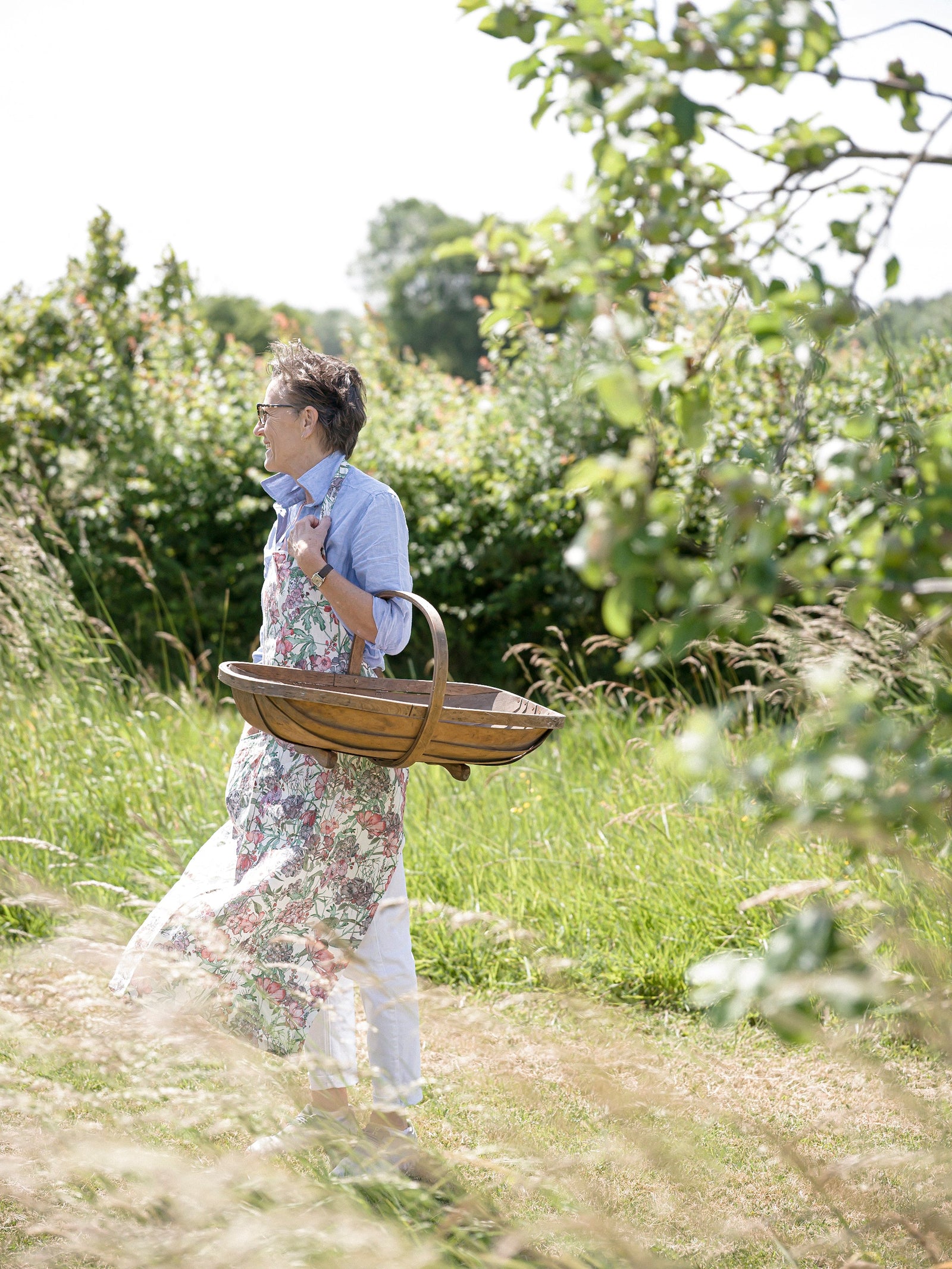Cutting Garden Medley Linen Apron