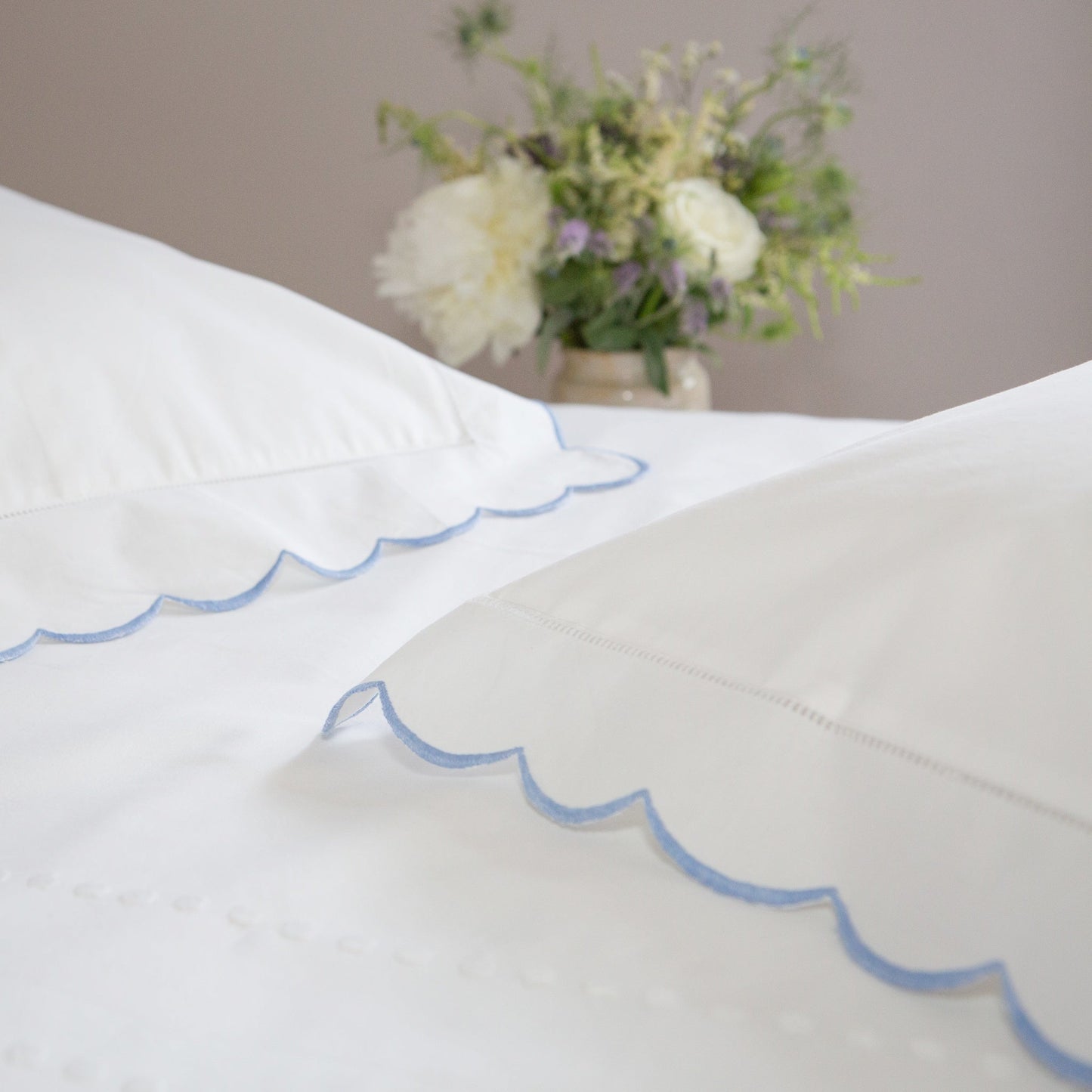 Blue Scallop Baby / Boudoir Pillowcase