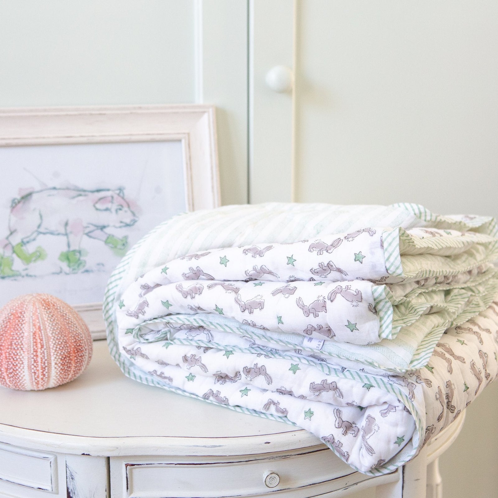 Green Bunny Quilt