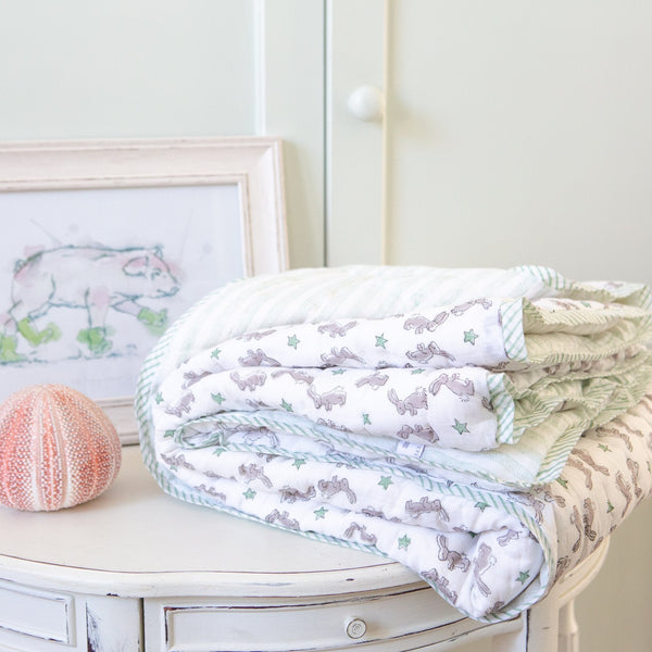 Green Bunny Quilt