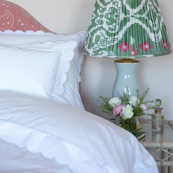 Grey Scallop Pillowcase