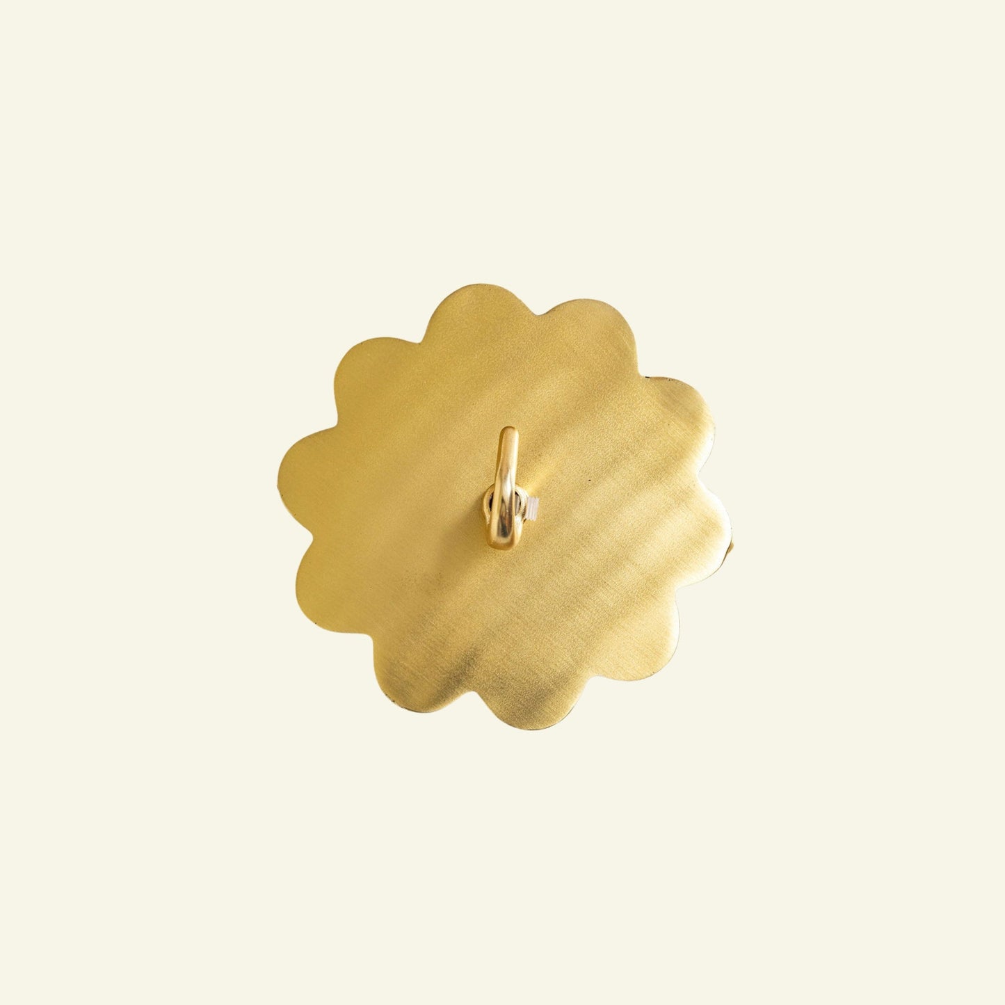 Scallop Ceiling Rose, Lacquered Brass