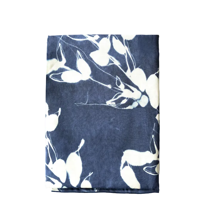 Porto Print in Indigo Tablecloth