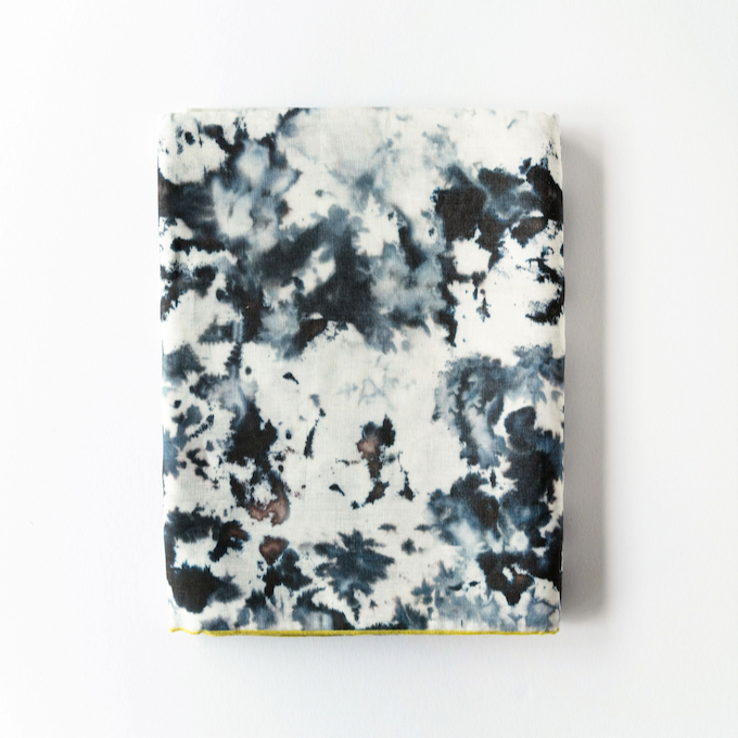 Grey Marble linen tablecloth styled on dining table with matching napkins - Goldie Home