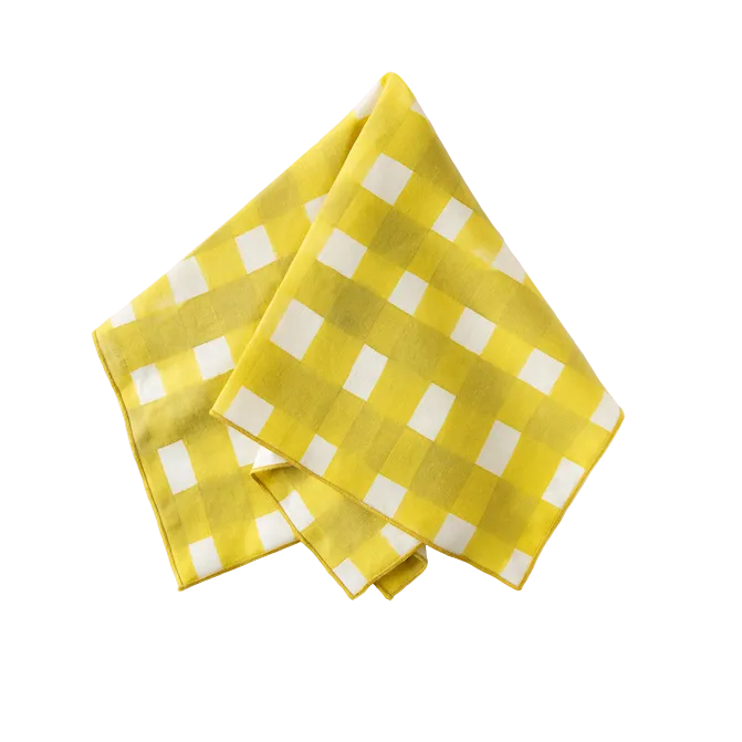 Yellow Cross-Hatch Napkin