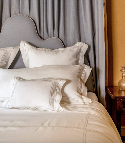 Bed Linen Set Hemstitch Botanical Green