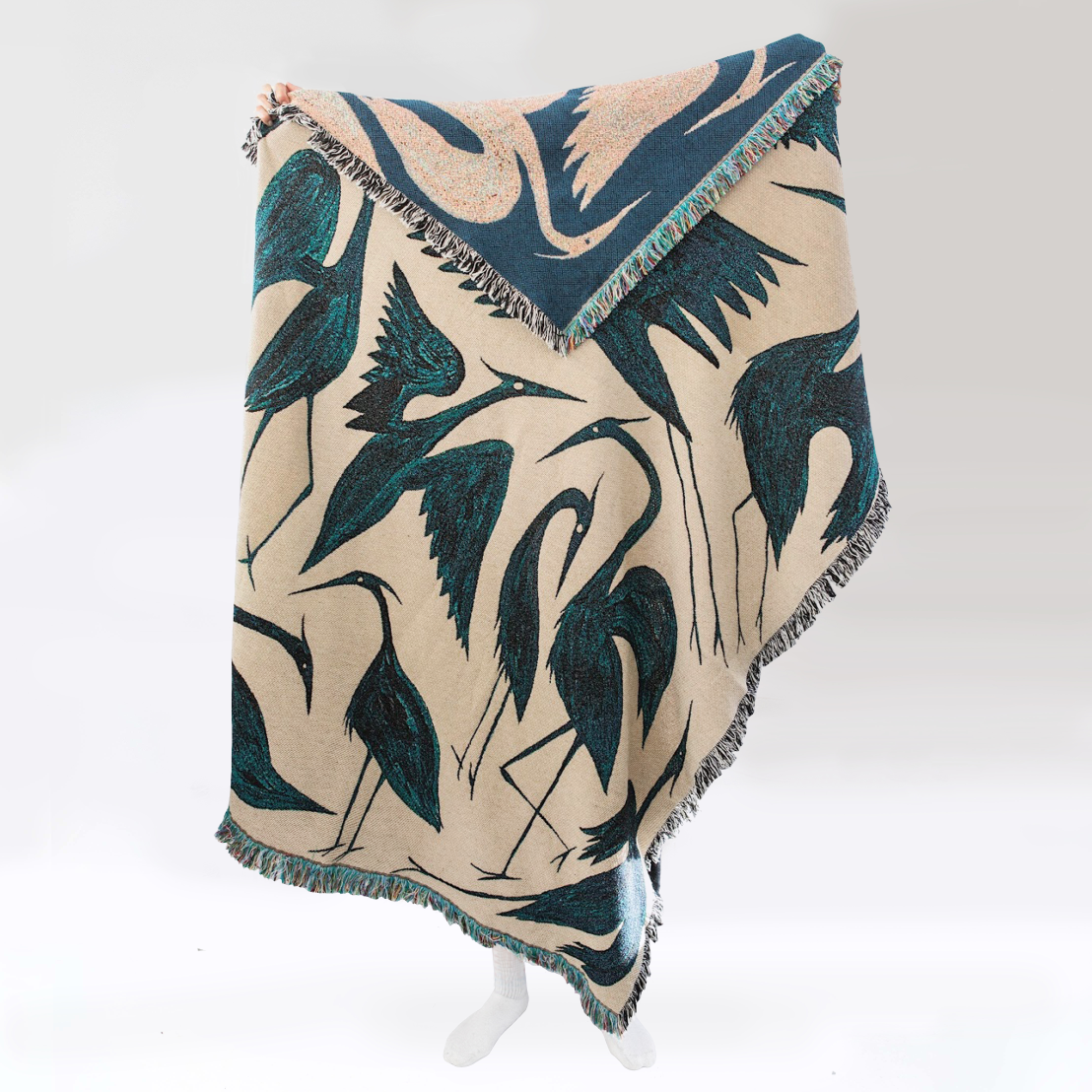Herons Original - Recycled Cotton Woven Throw