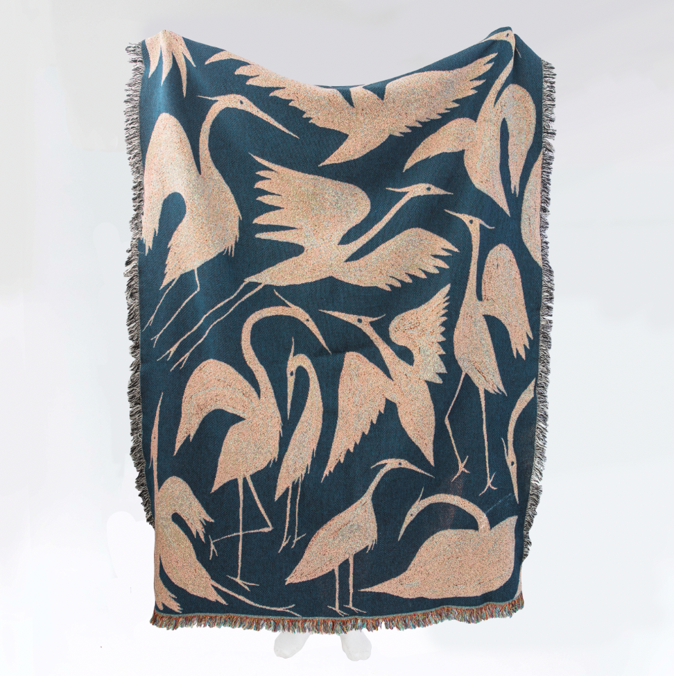 Herons Original - Recycled Cotton Woven Throw