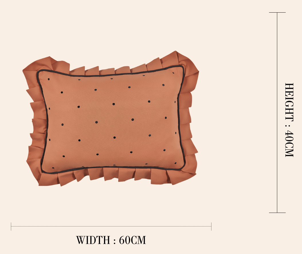 Dolce Dots Cushion, Biscotti