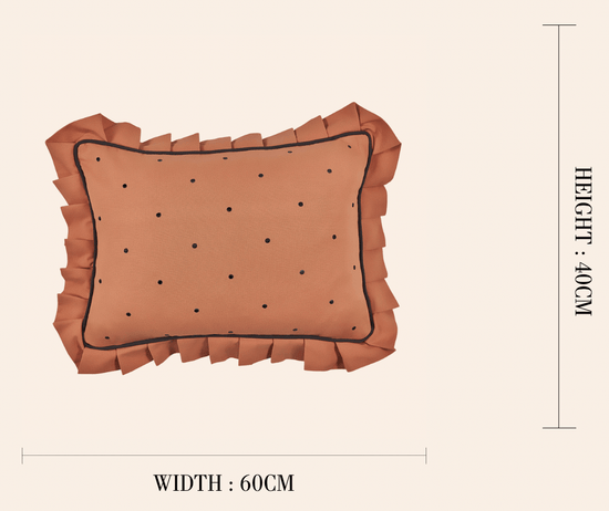 Dolce Dots Cushion, Biscotti