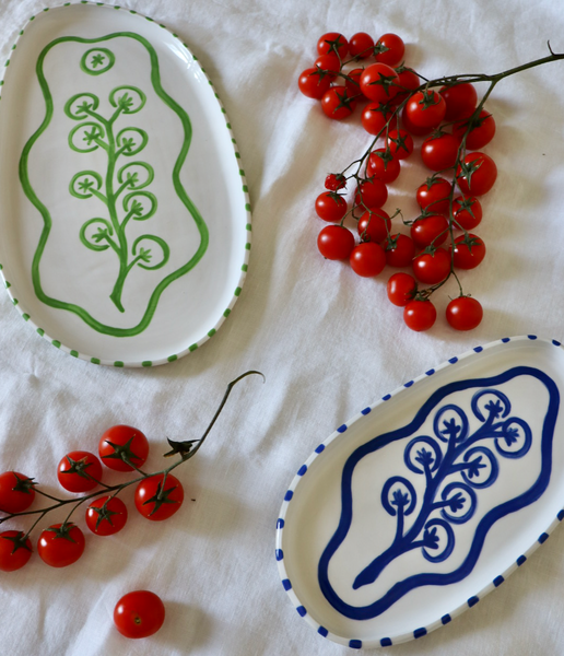 Cherry Tomato Platters (Set of 2)