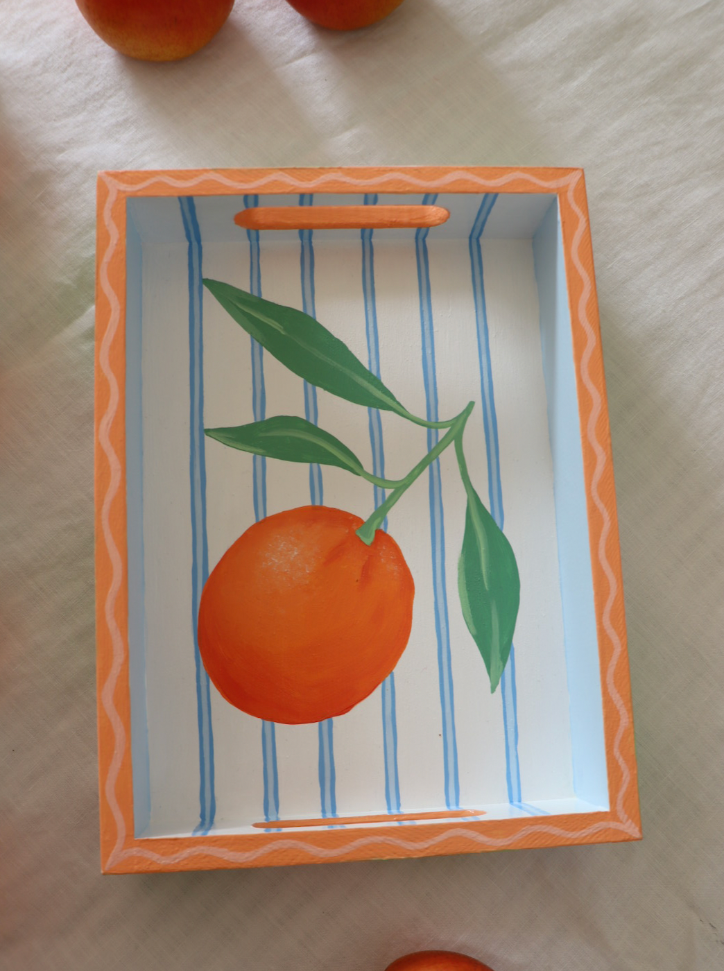Orange Trays (Set of 2)
