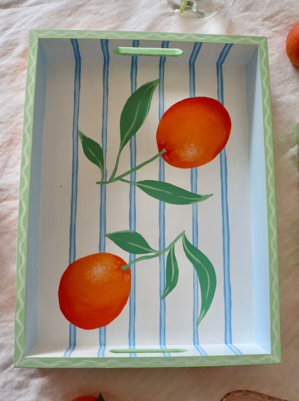 Orange Trays (Set of 2)