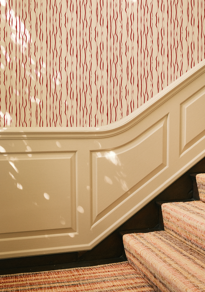 Indian Ink Wallpaper - Oxblood