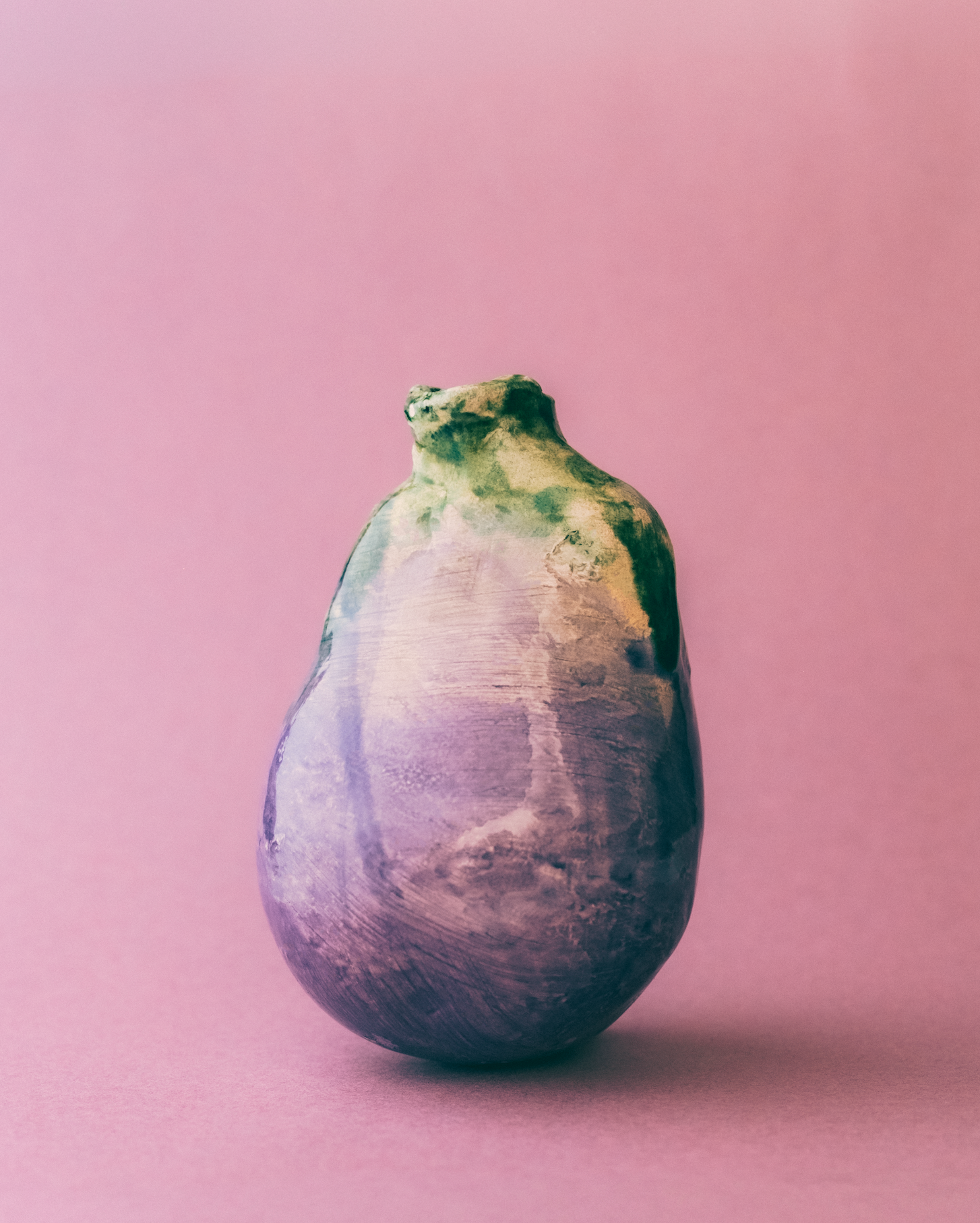 Marla Primrose Handmade Ceramic Glazed Aubergine – Purple