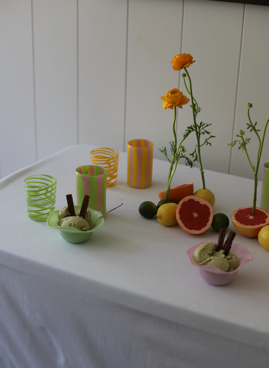 The Maxi Tumbler in Green and Pink
