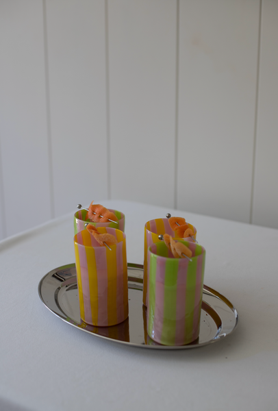 The Maxi Tumbler in Yellow and Pink