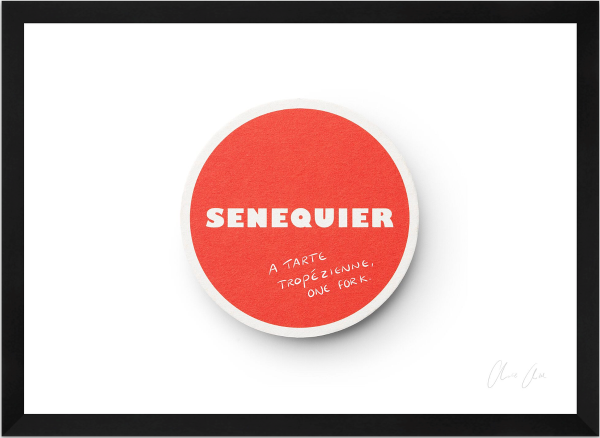 Coaster at Senequier ii Print