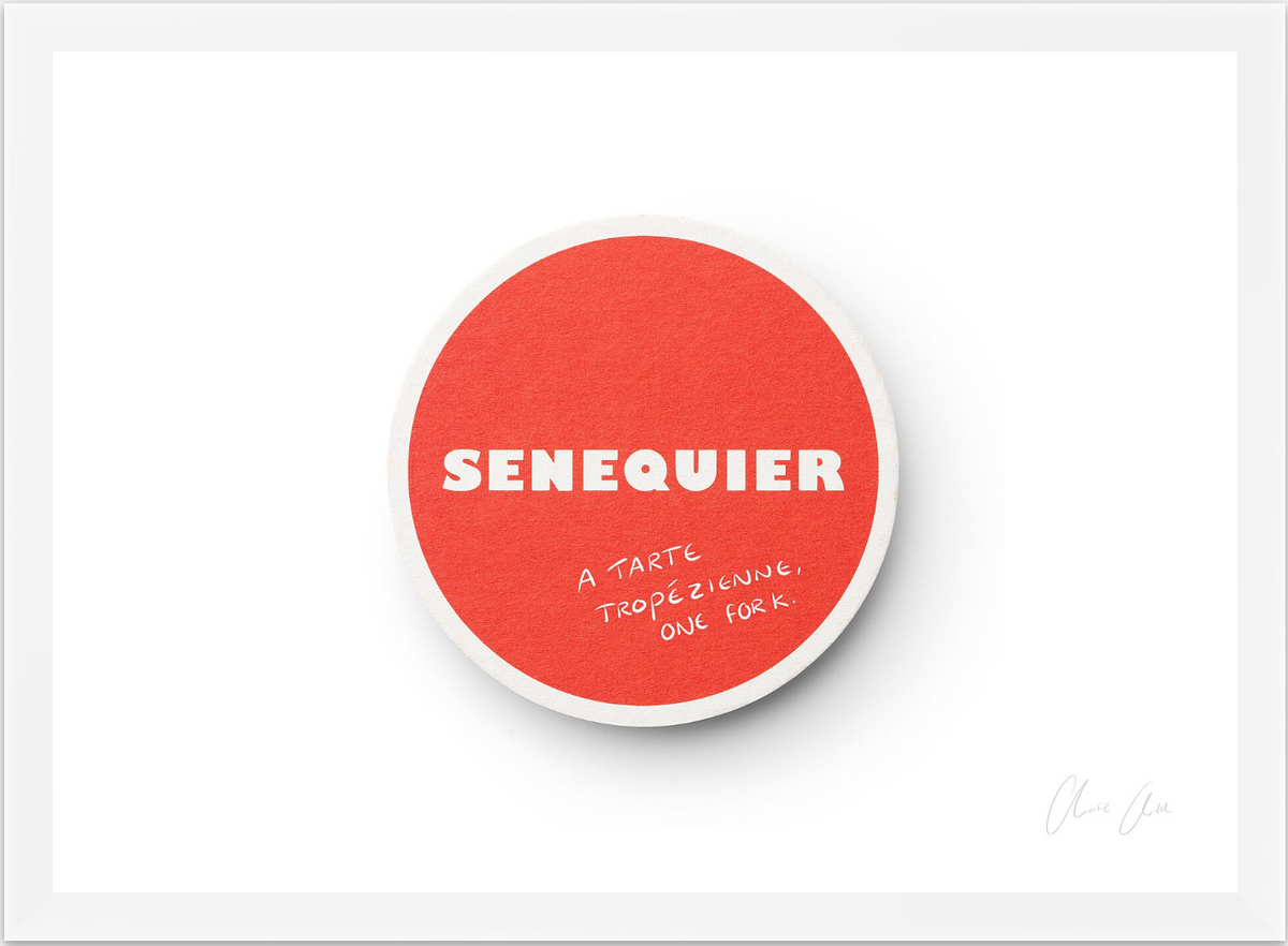 Coaster at Senequier ii Print