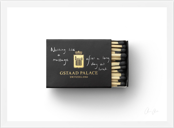 Matchbox at Gstaad Palace Print