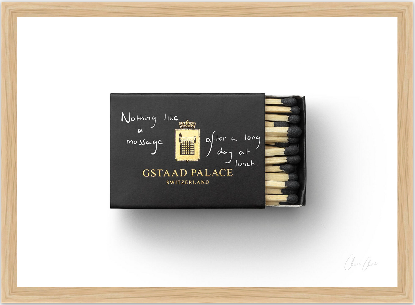Matchbox at Gstaad Palace Print